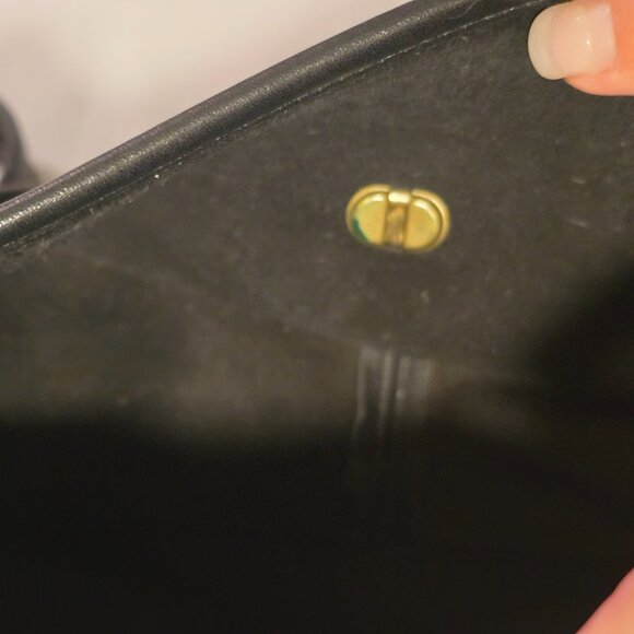 Coach Legacy Small Flap Saddle Bag 9965 Vintage Black GUC Clean. Turnlock. - Picture 11 of 16